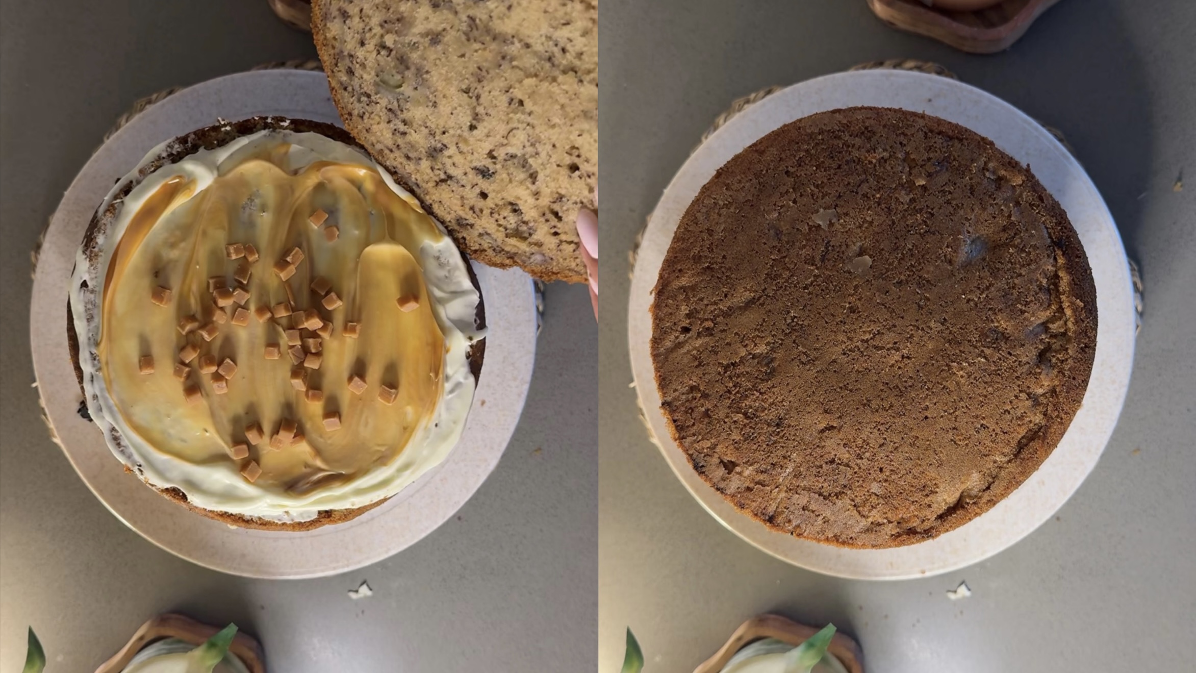 Banana Cheesecake Cake step 10