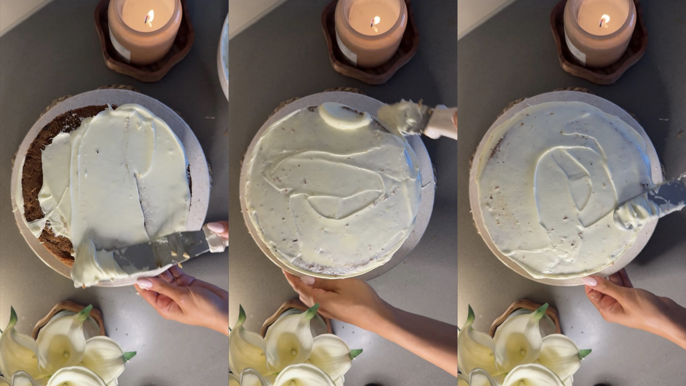 Banana Cheesecake Cake step 11