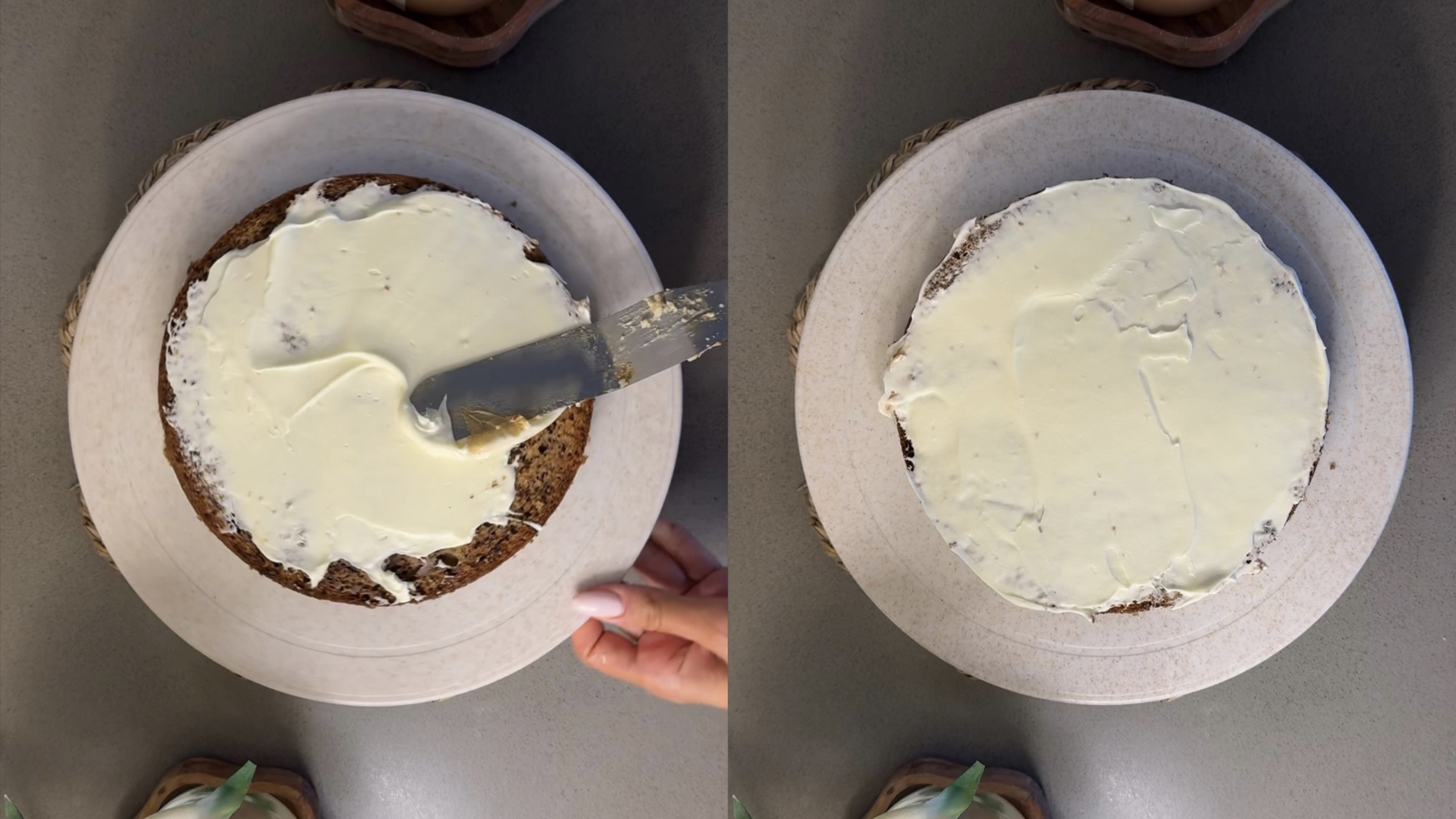 Banana Cheesecake Cake step 5
