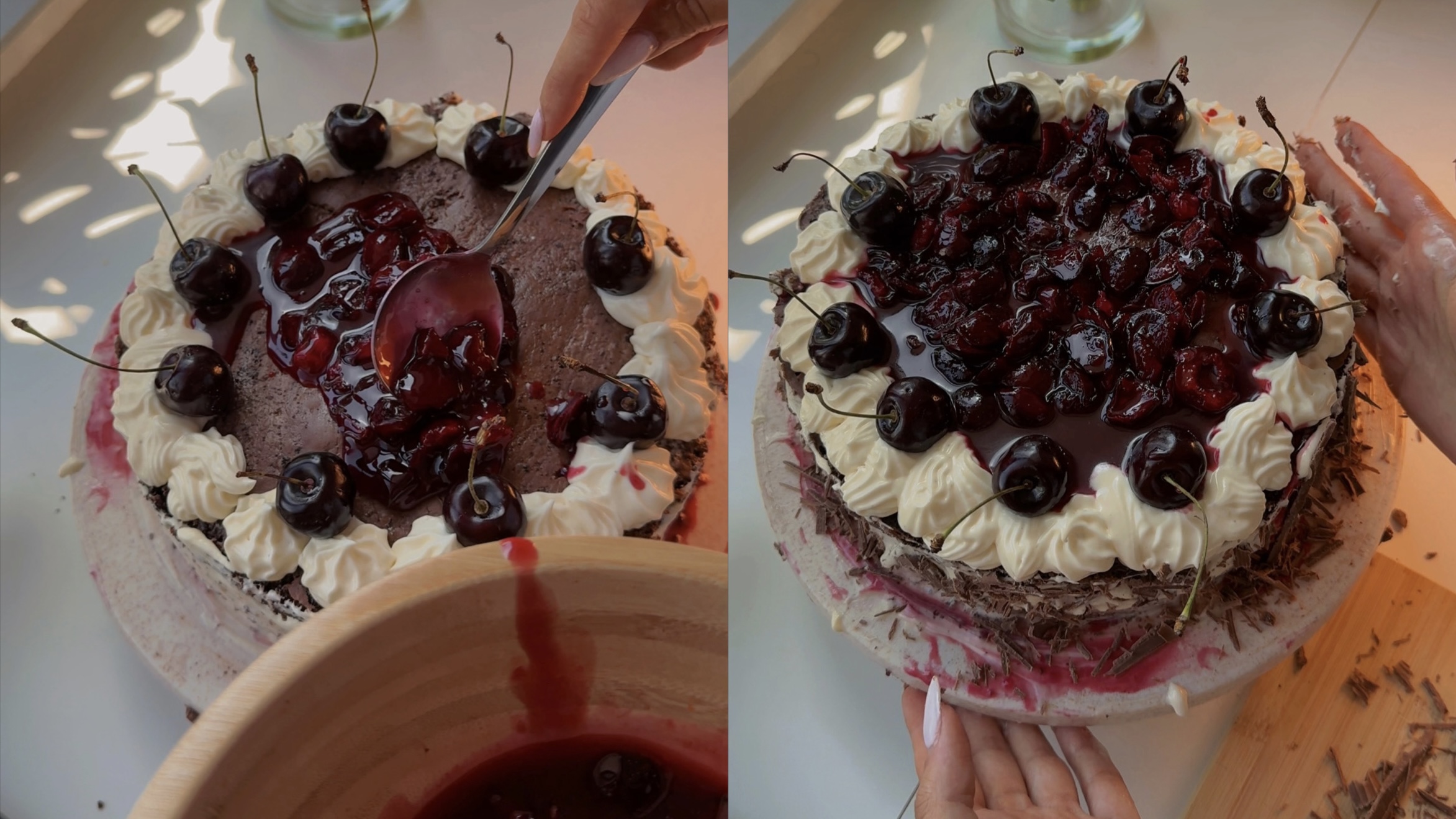 Black Forest Gateau step 13