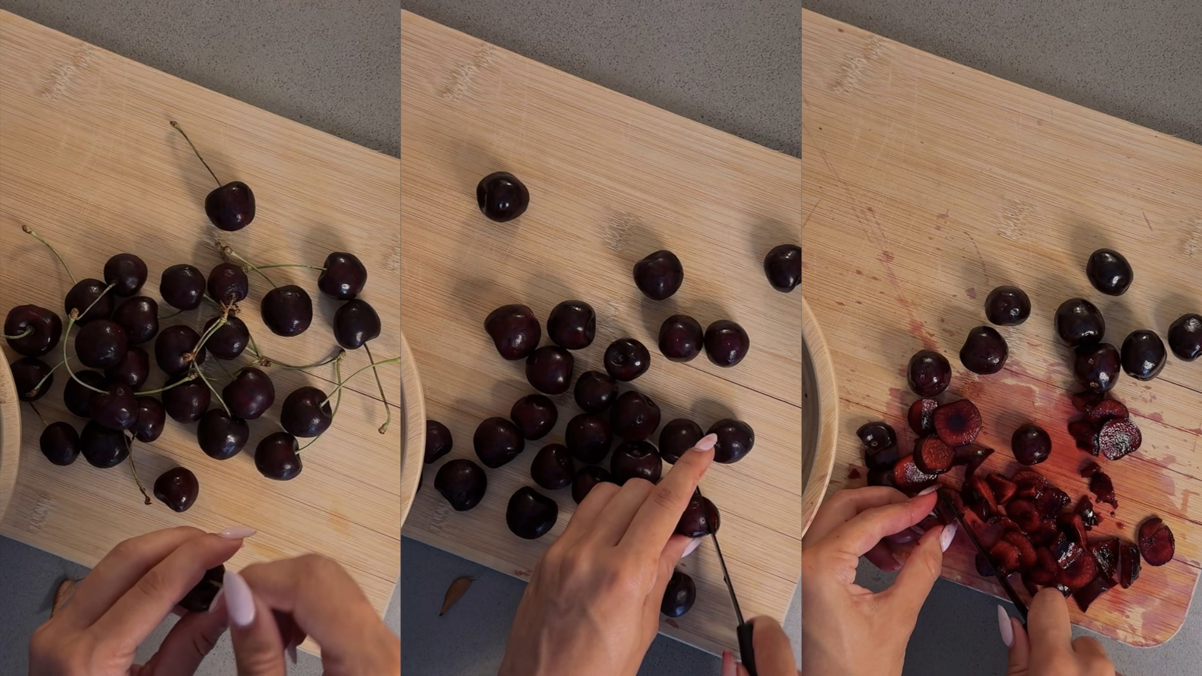 Homemade Cherry Compote step 1