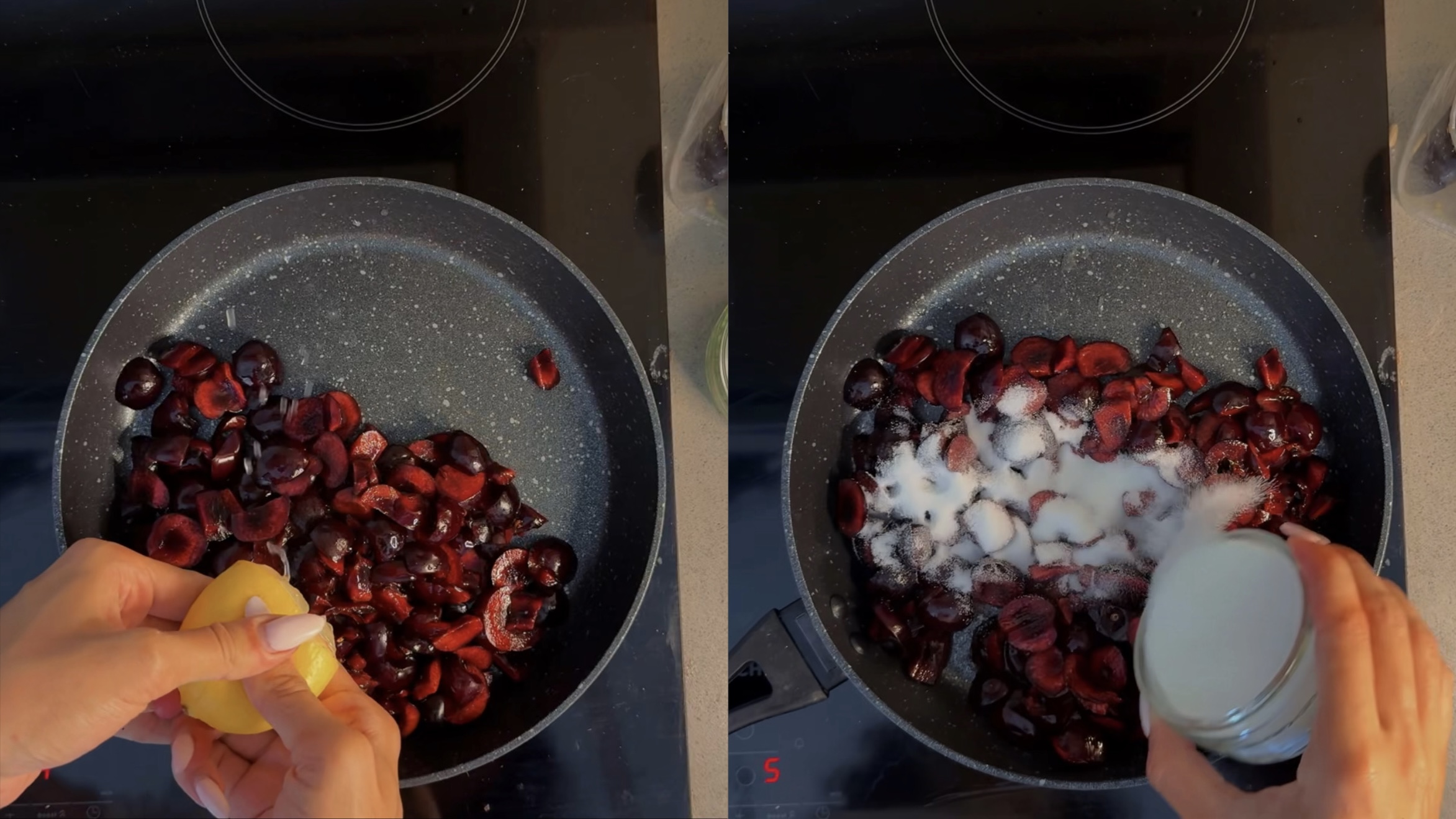 Homemade Cherry Compote step 2