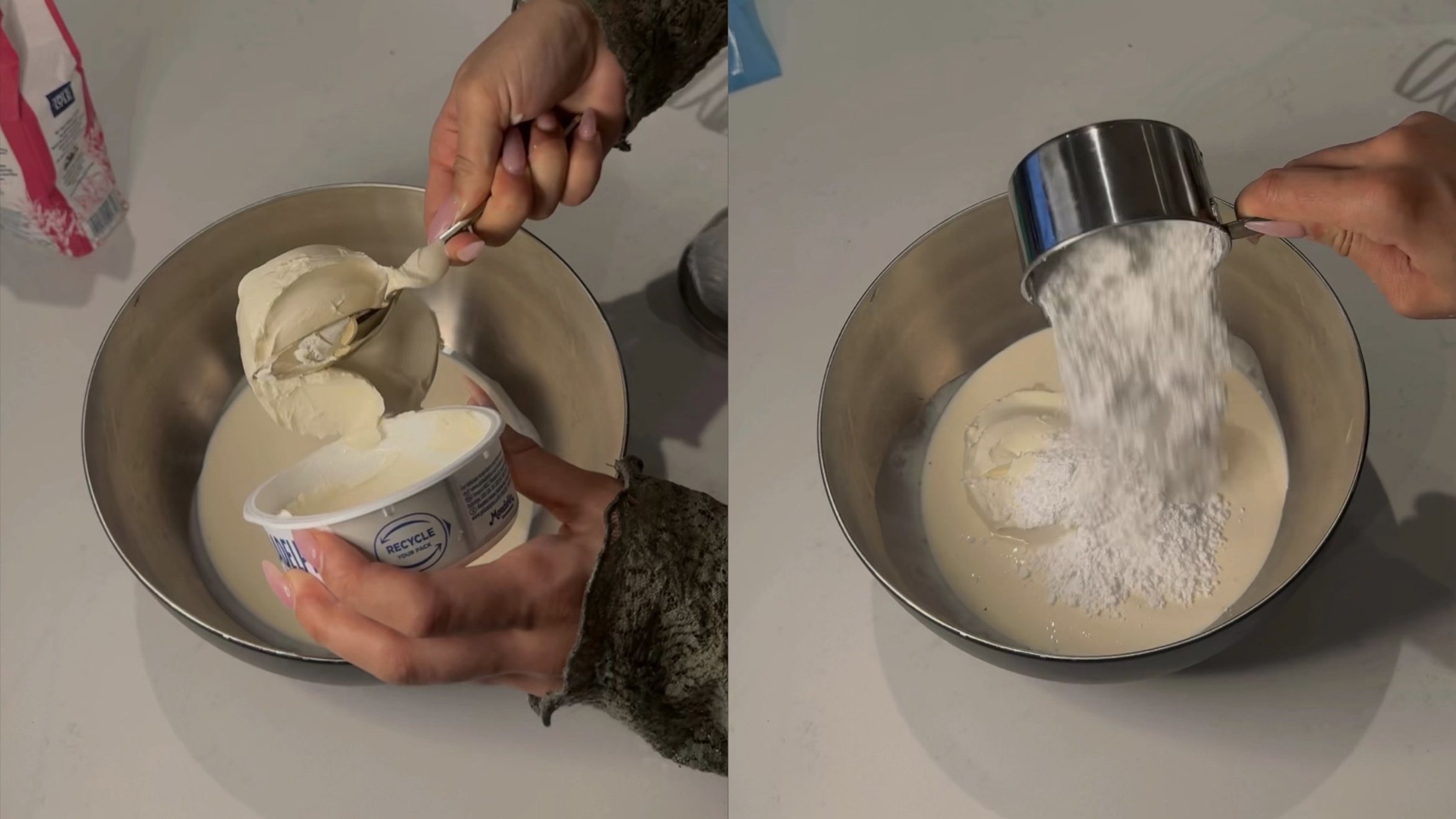 Whipped Cream Cheese Frosting step 2