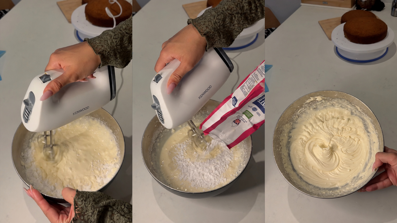 Whipped Cream Cheese Frosting step 3