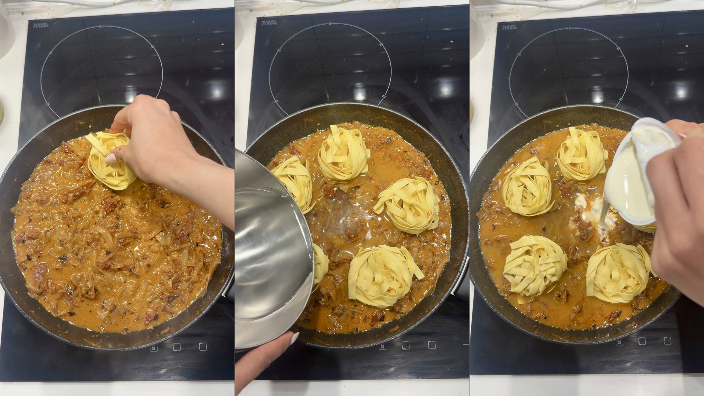 Creamy Sun-Dried Tomato Tagliatelle step 6