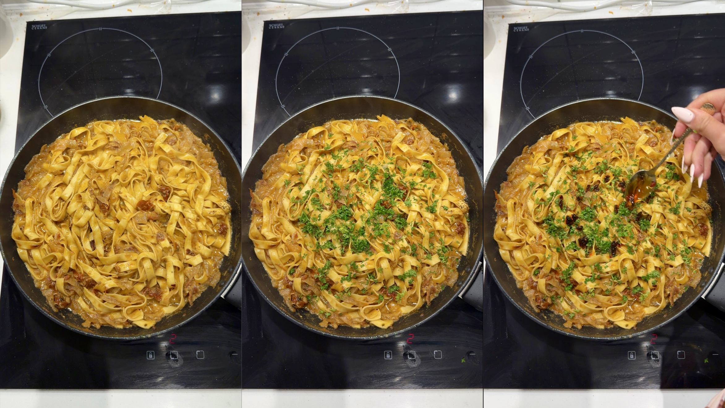 Creamy Sun-Dried Tomato Tagliatelle step 7