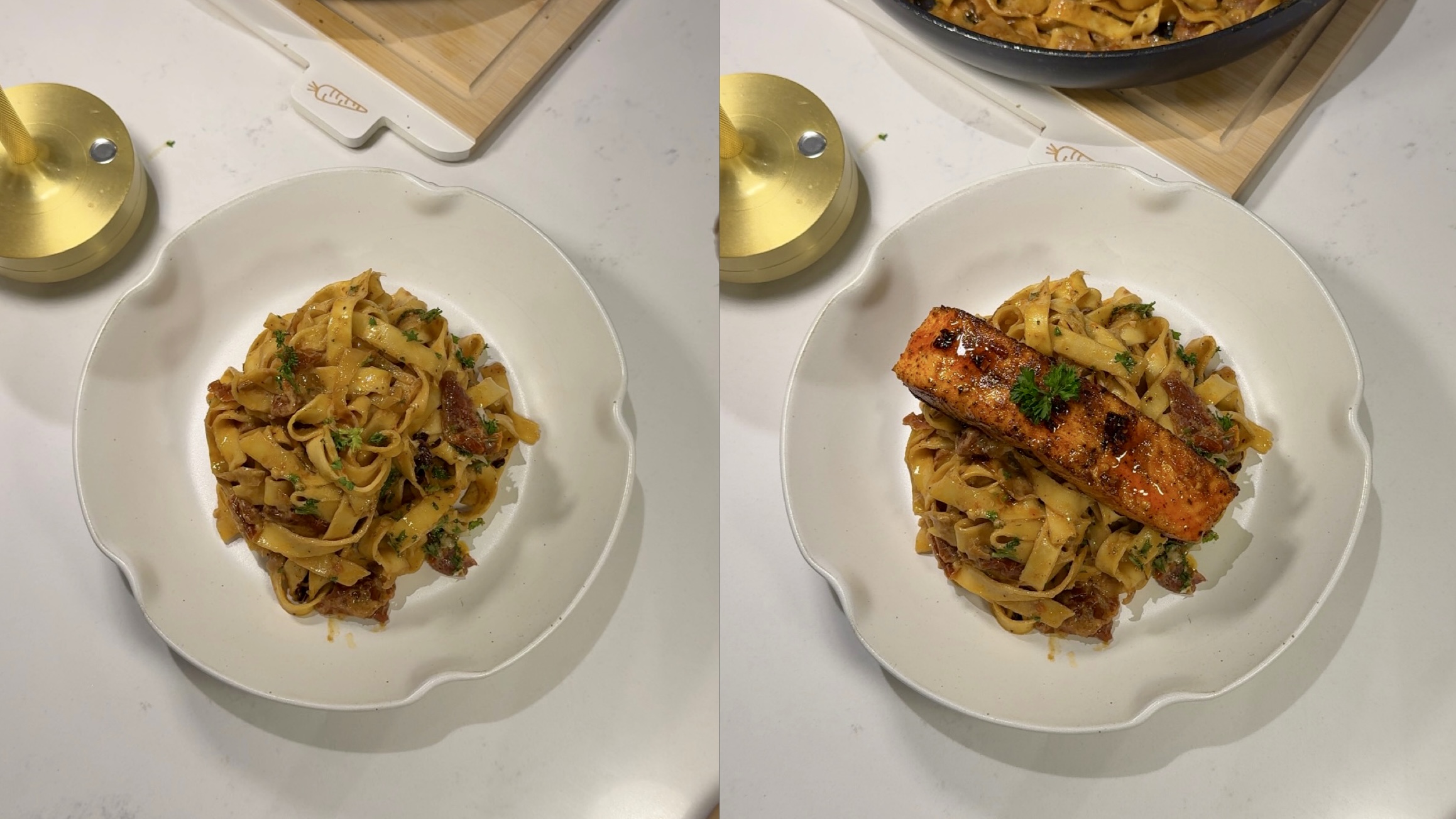 Creamy Sun-Dried Tomato Tagliatelle step 9
