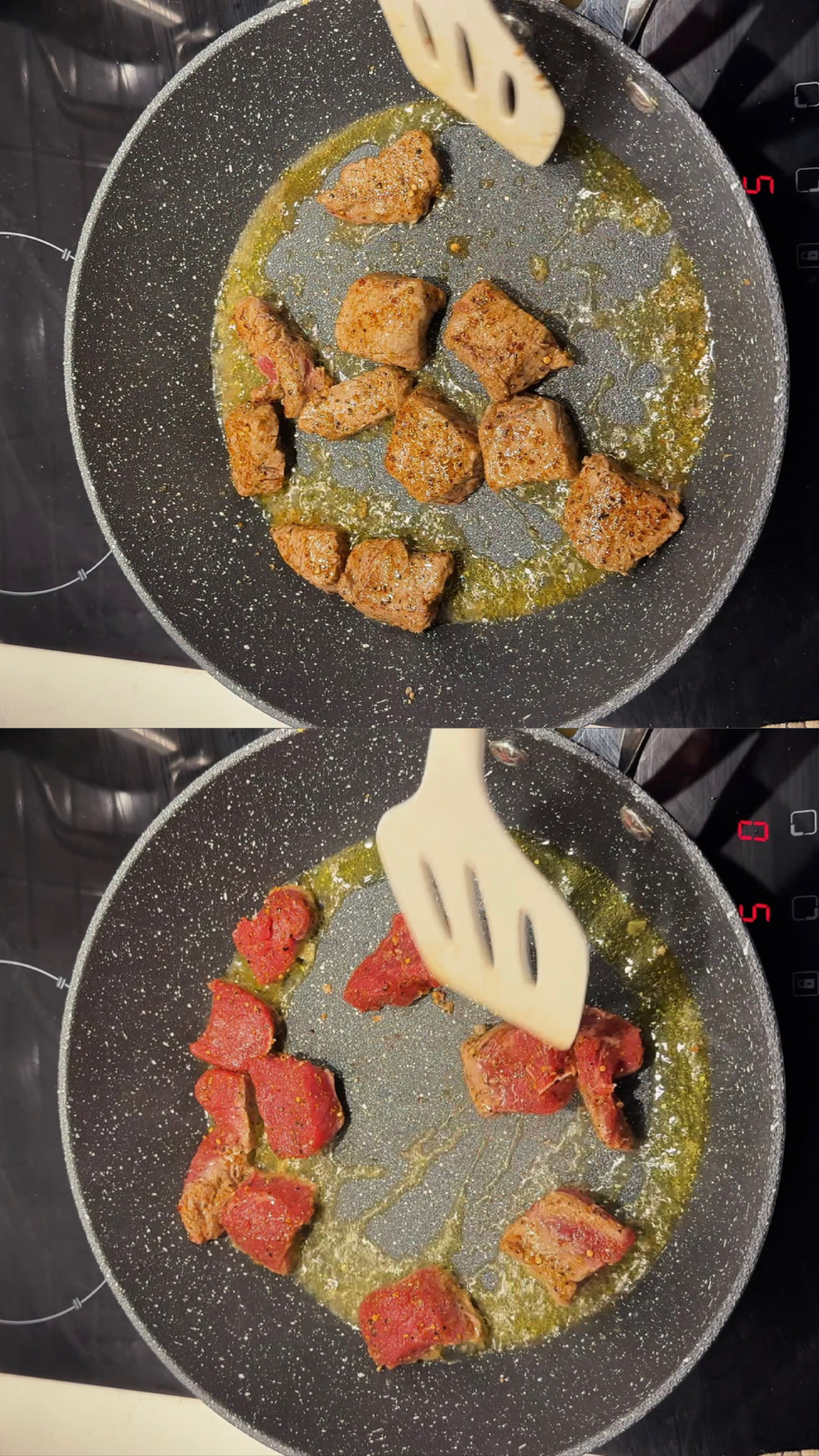 Garlic Butter Steak Bites with Creamy Baked Mac & Cheese step 9