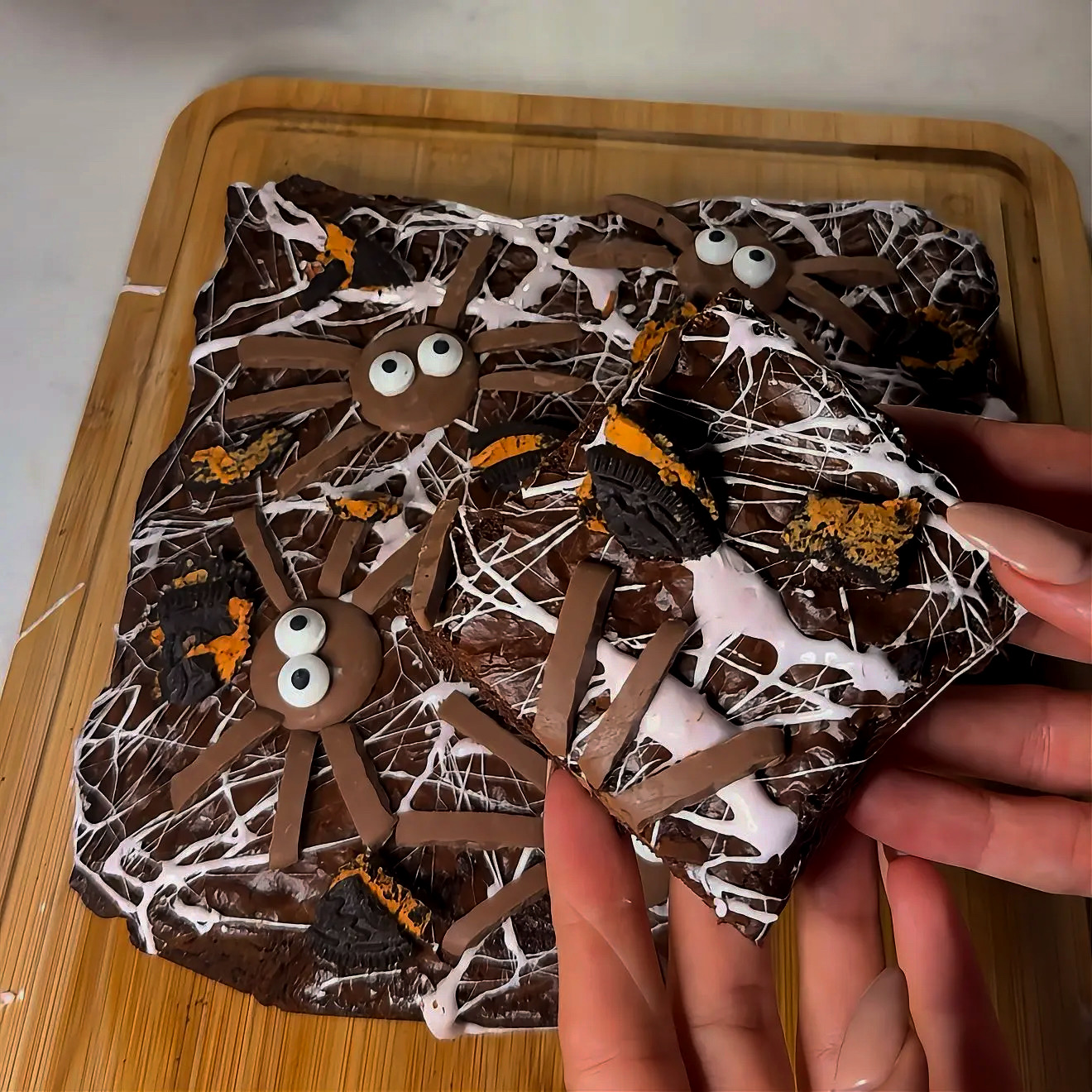 Halloween Spider Brownies