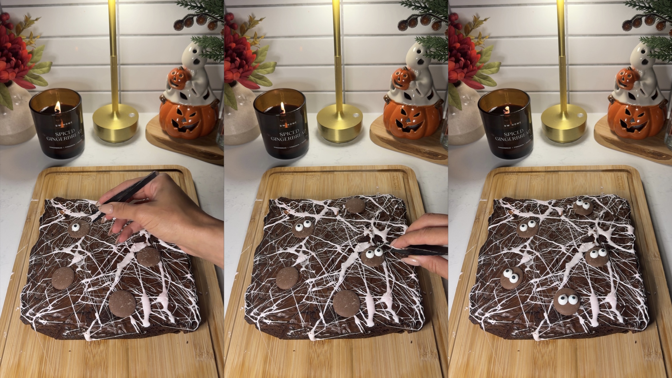 Halloween Spider Brownies step 10