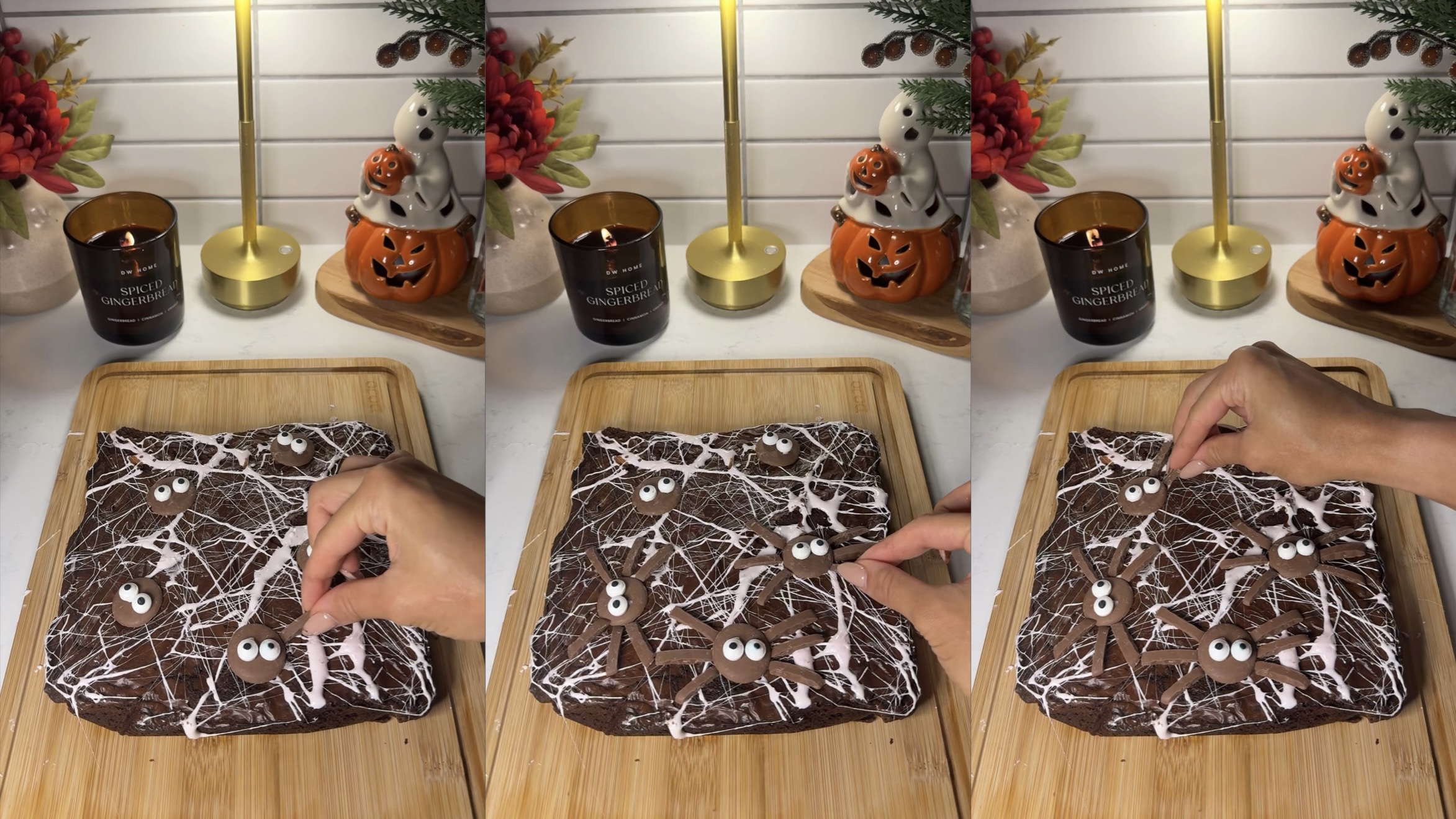 Halloween Spider Brownies step 11
