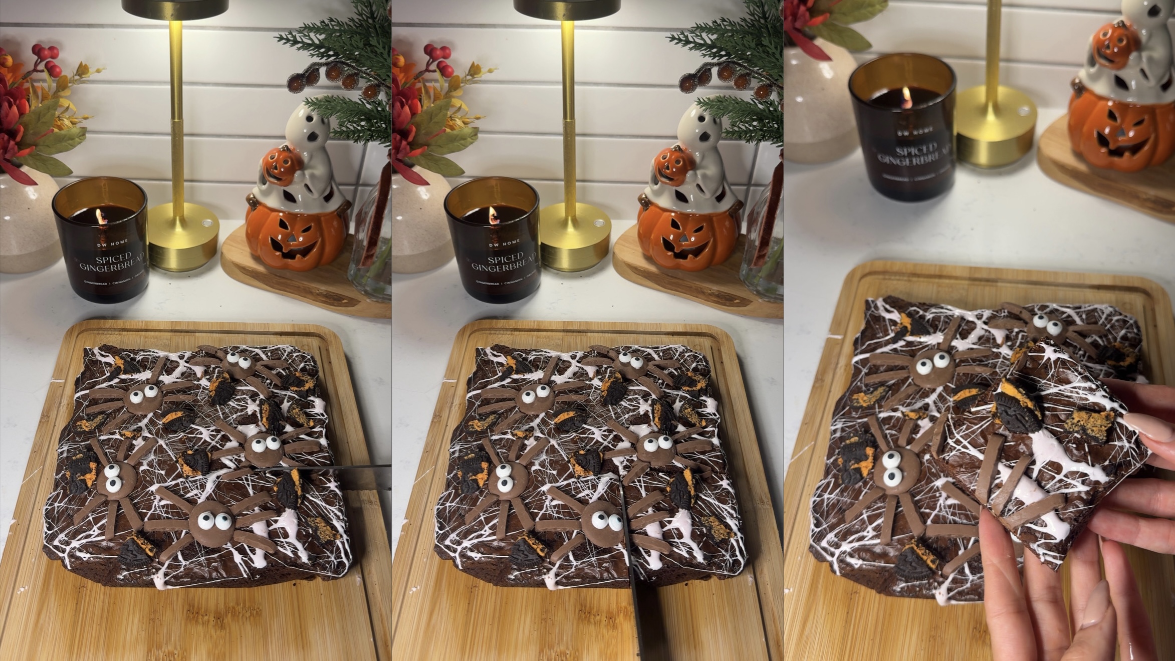 Halloween Spider Brownies step 13