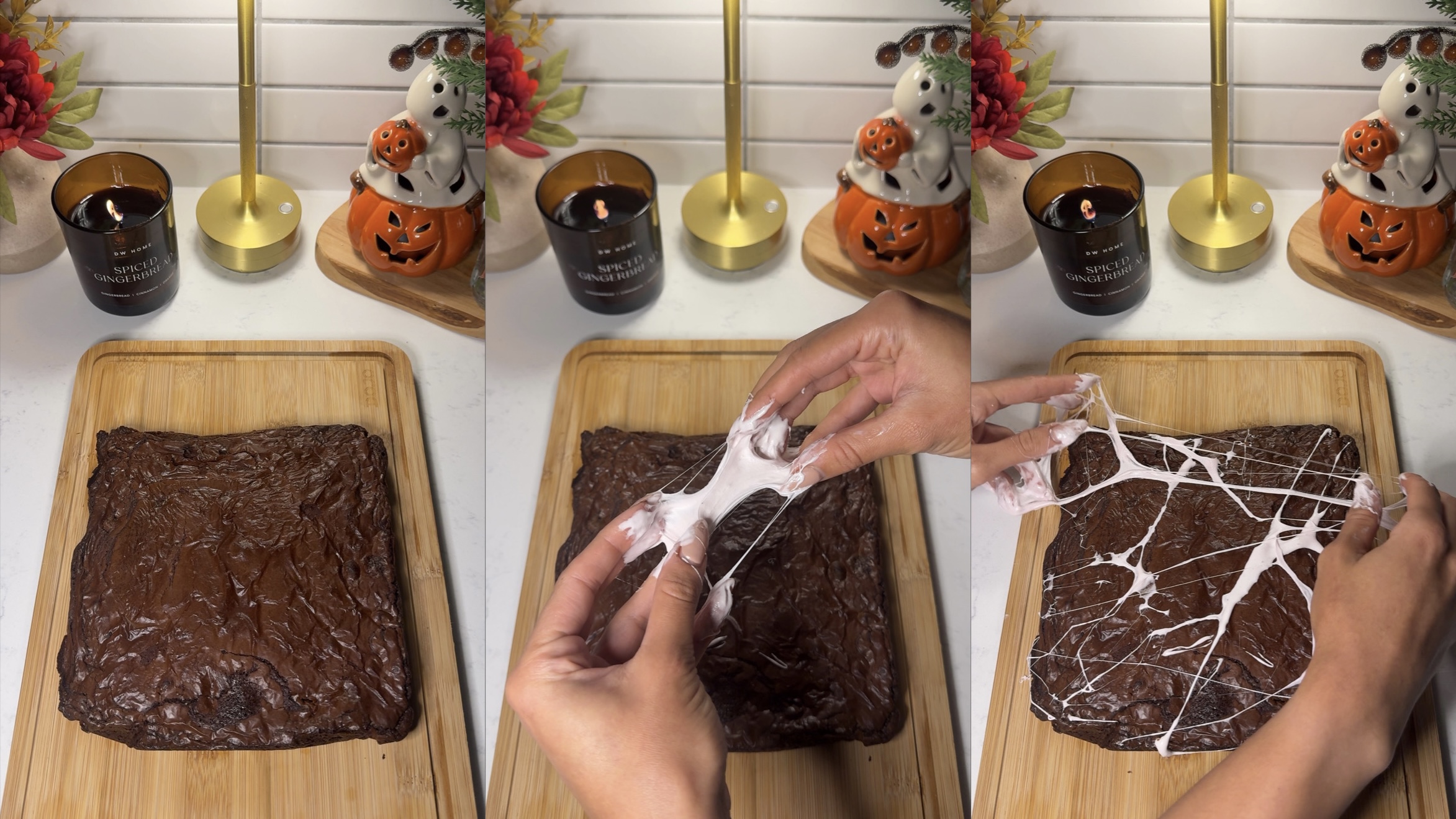 Halloween Spider Brownies step 8