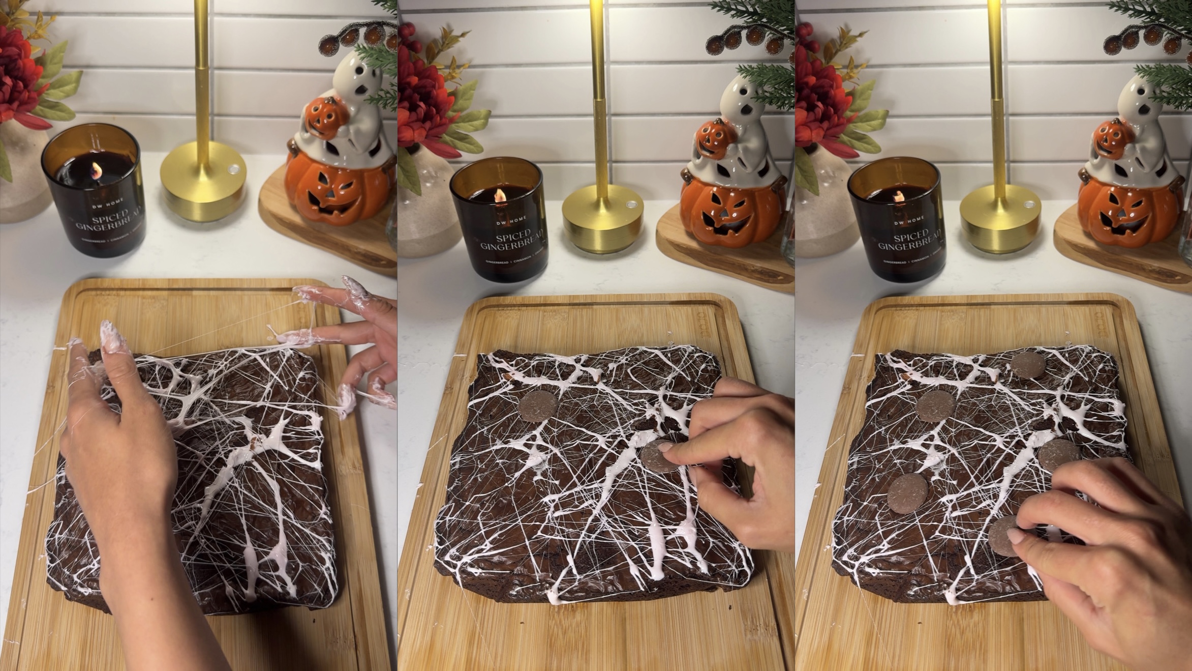 Halloween Spider Brownies step 9