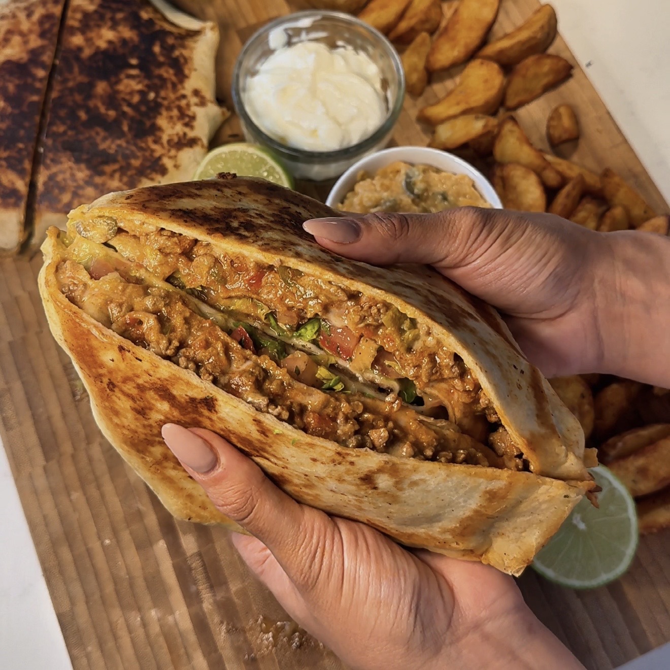 Homemade Crunchwrap Supreme
