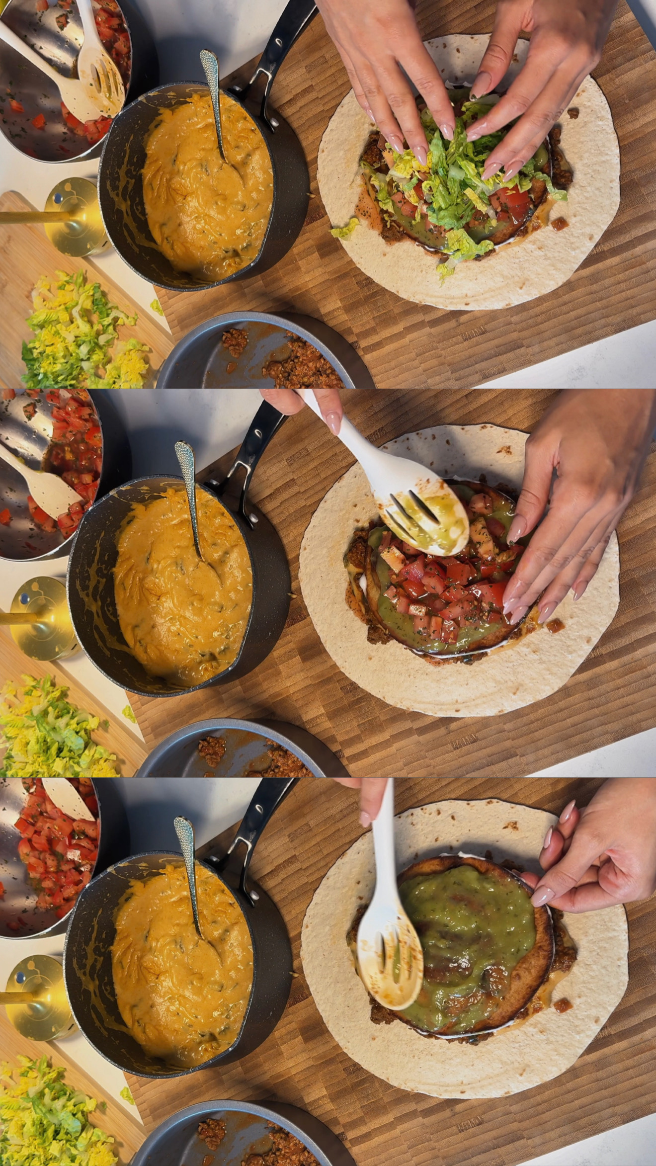 Homemade Crunchwrap Supreme step 11