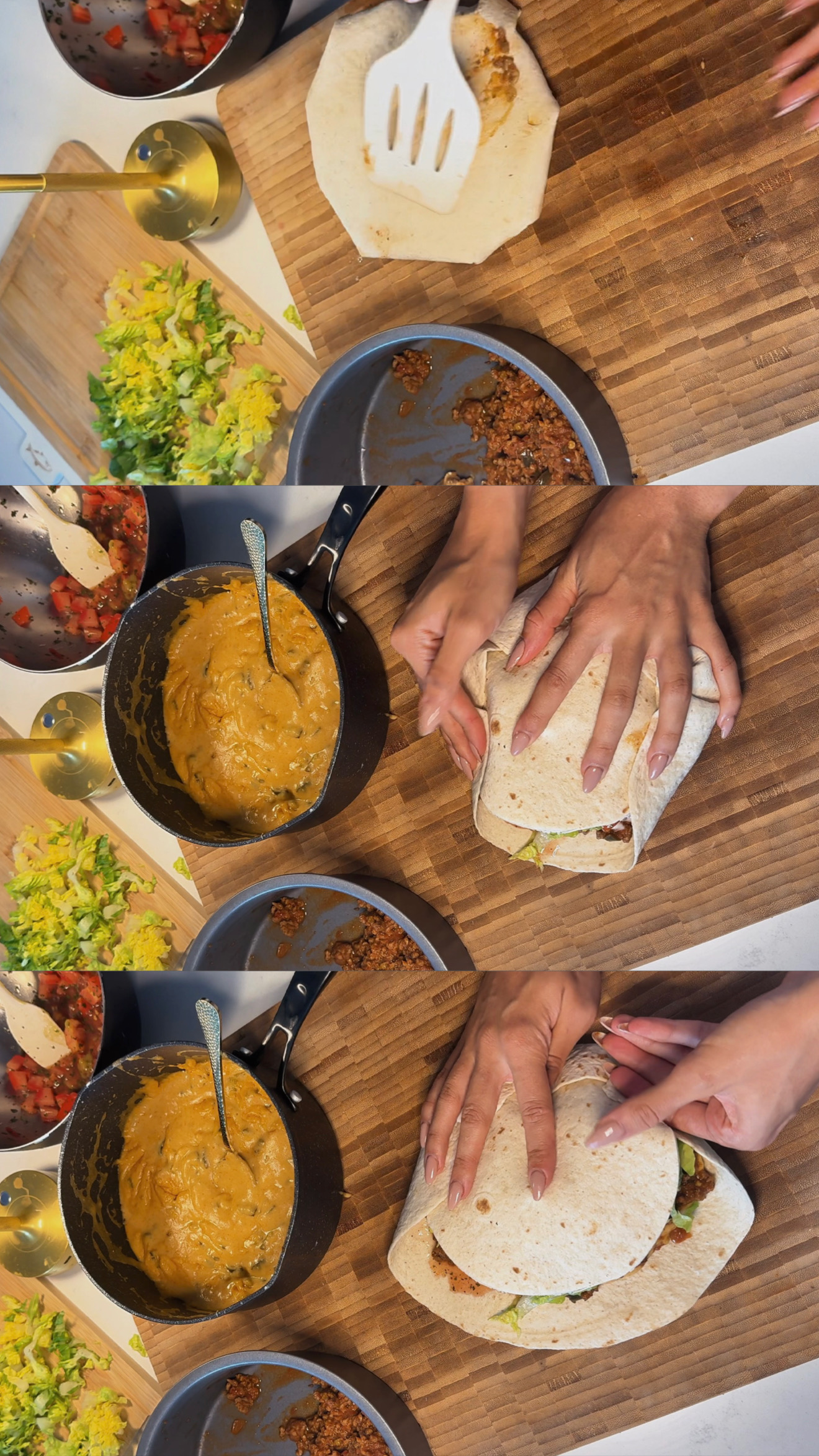 Homemade Crunchwrap Supreme step 12