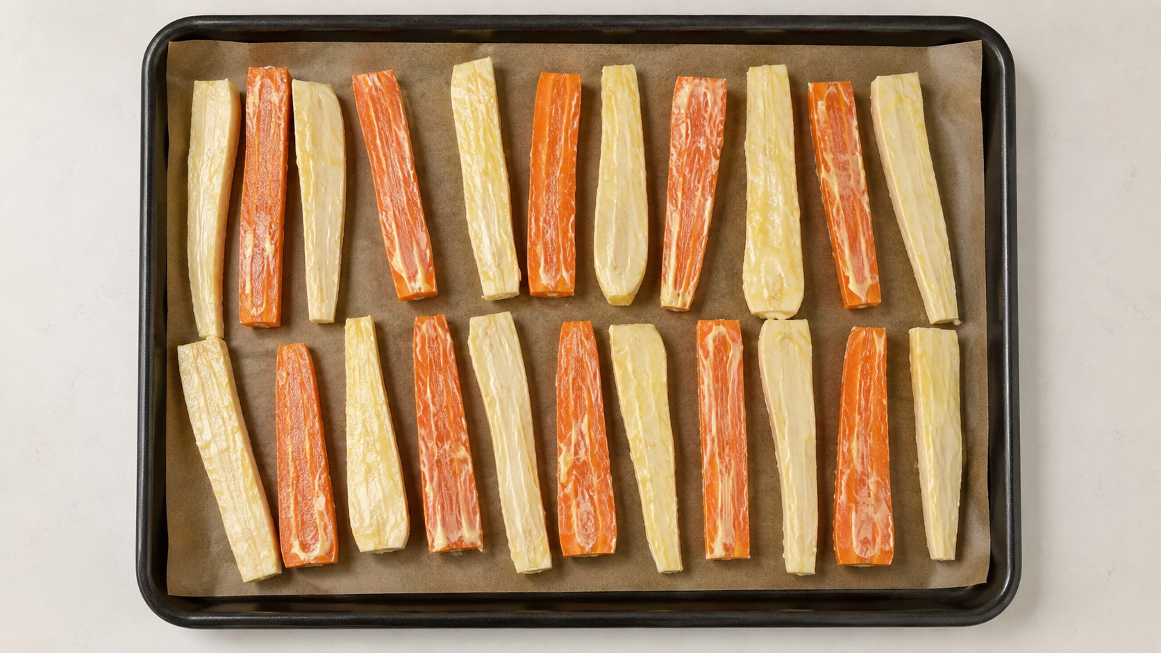 Honey Roasted Carrots & Parsnips step 4