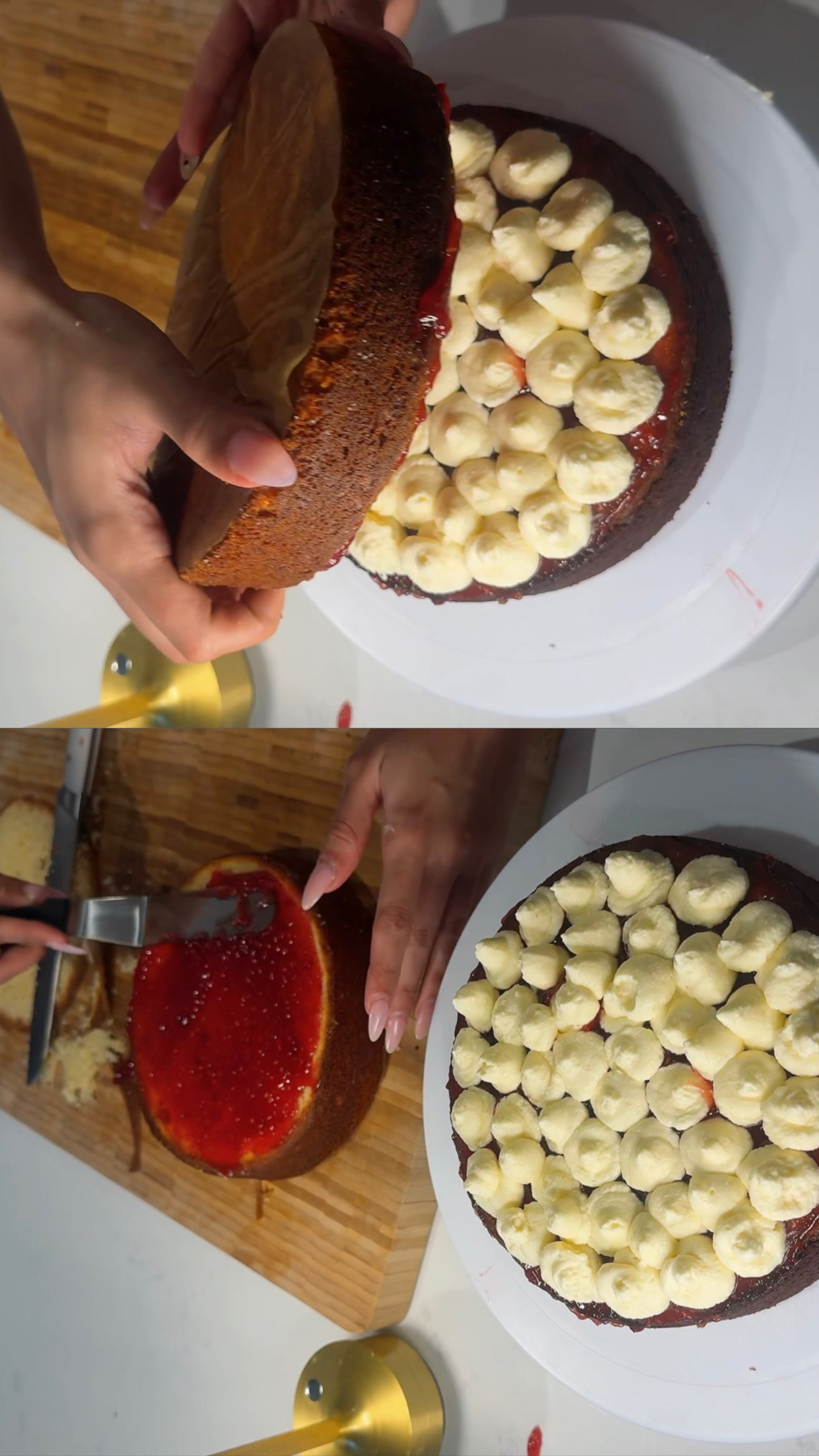 Raspberry Victoria Sponge step 13