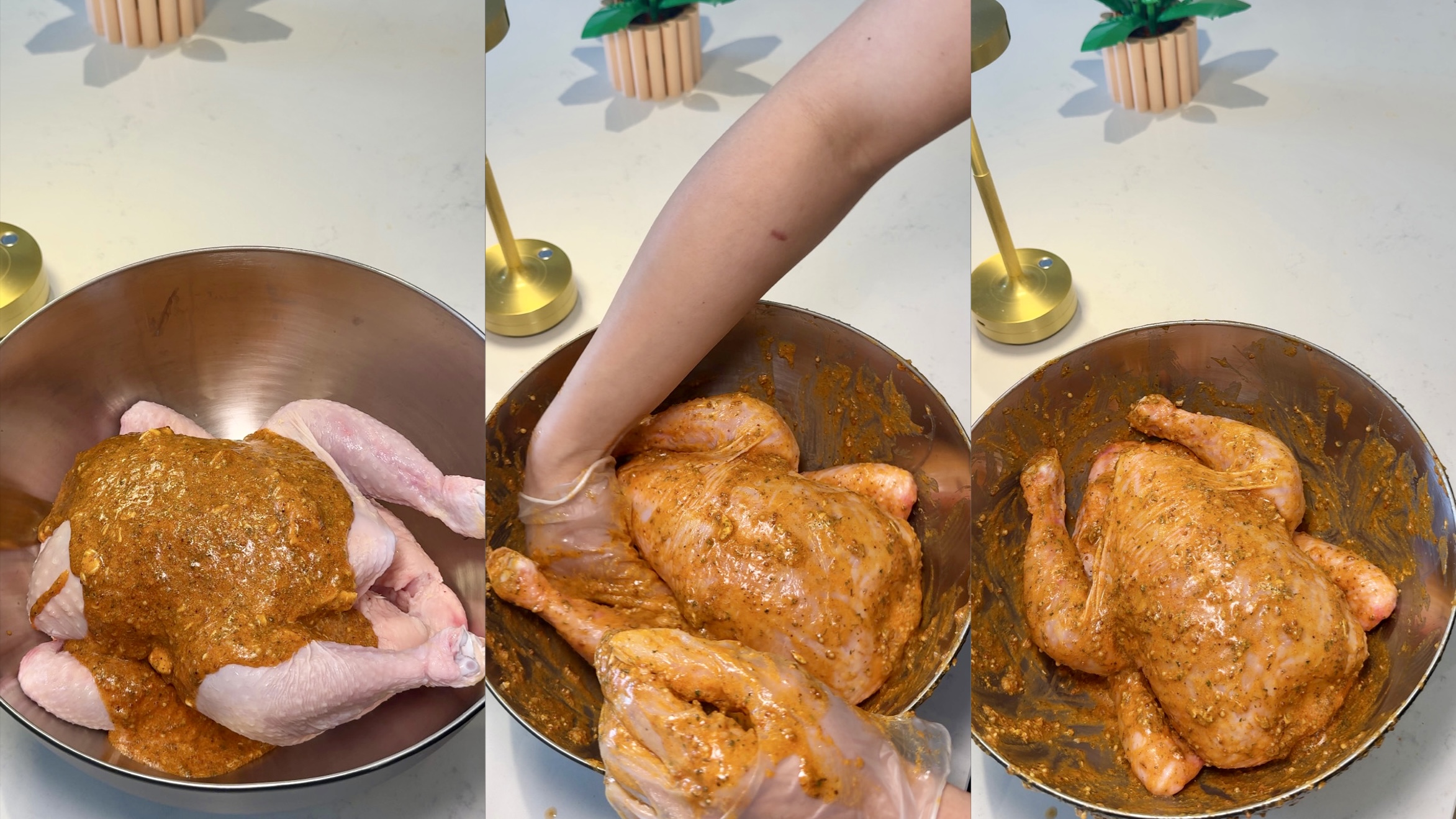 Garlic & Mustard Honey Roasted Roast Chicken step 2