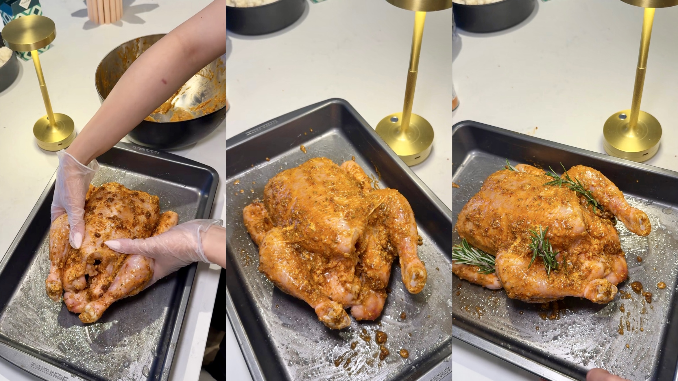 Garlic & Mustard Honey Roasted Roast Chicken step 3