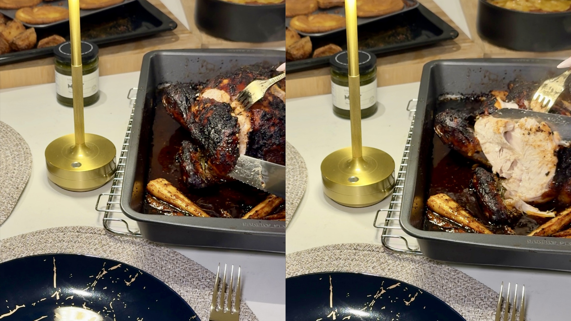 Garlic & Mustard Honey Roasted Roast Chicken step 6