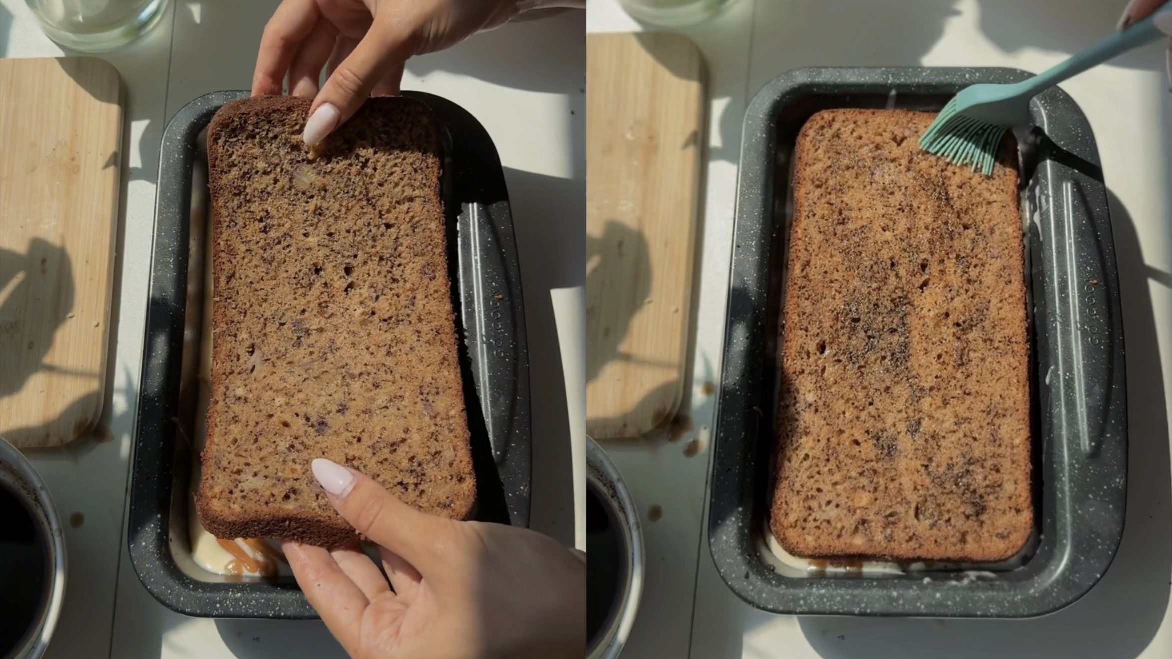 Tiramisu Banana Bread step 19