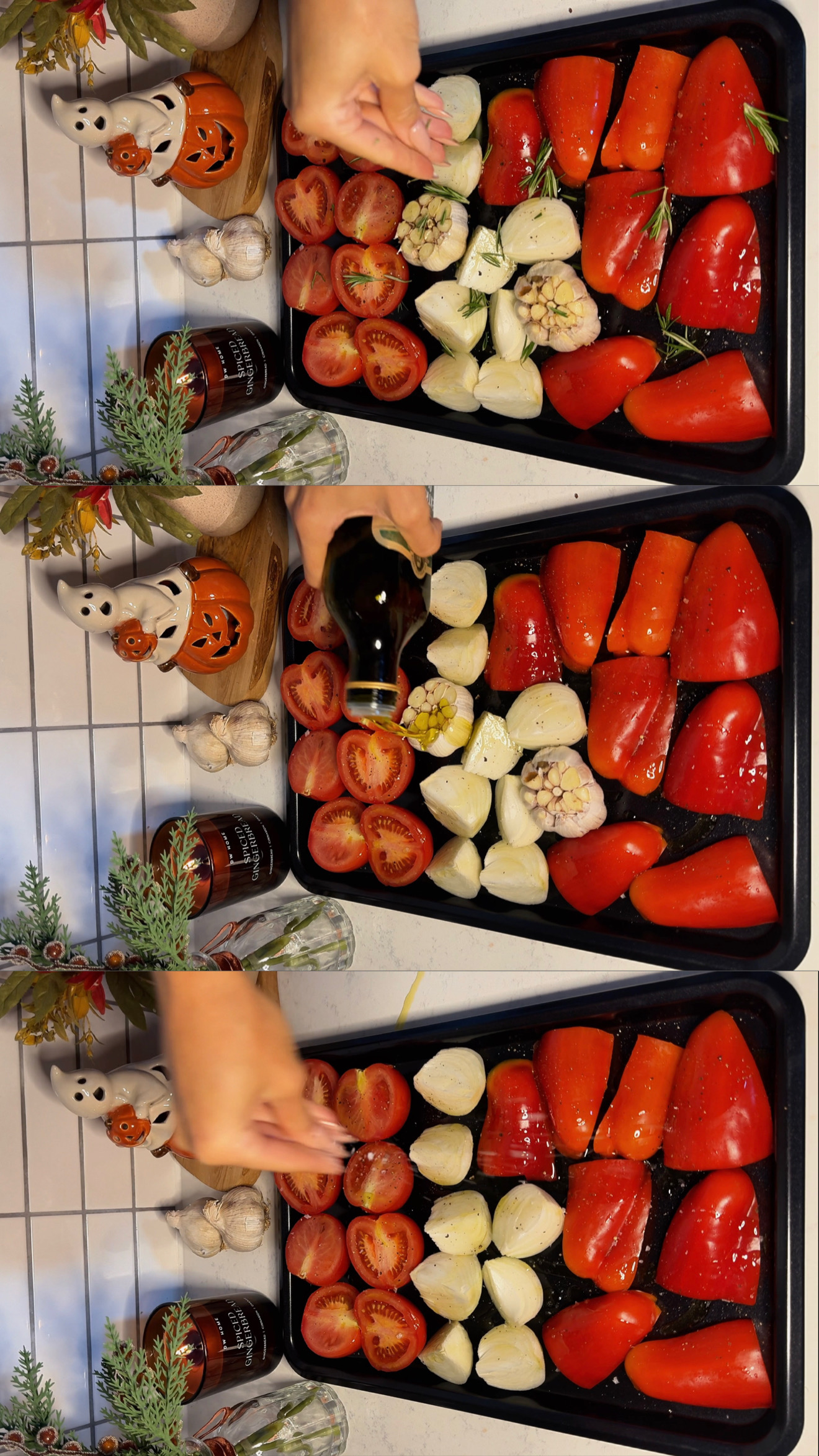 Tomato & Red Pepper Soup with Grilled Cheese step 1